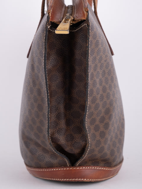 CELINE Vintage Macadam Large Tote Bag