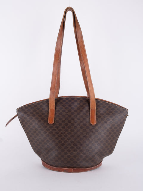 CELINE Vintage Macadam Large Tote Bag