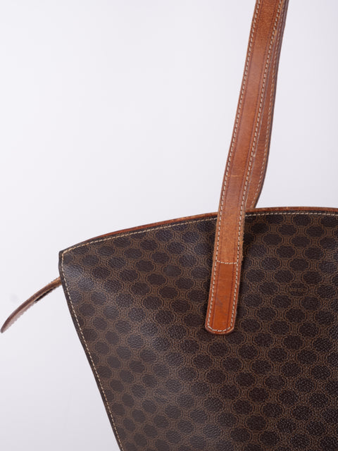 CELINE Vintage Macadam Large Tote Bag