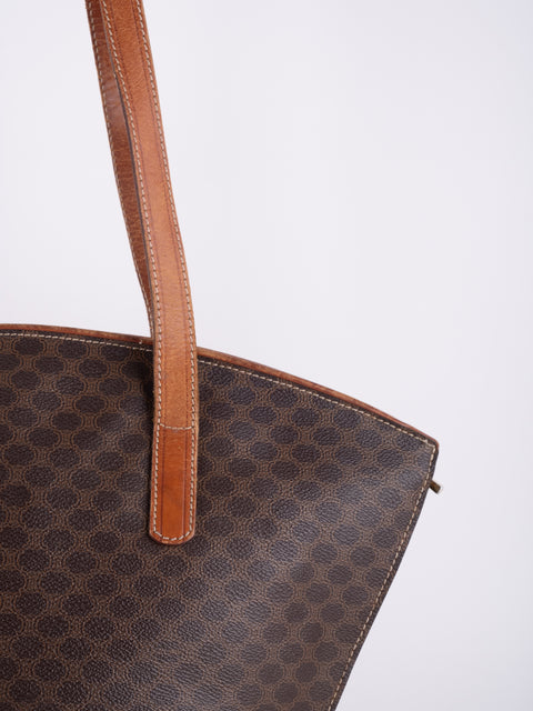 CELINE Vintage Macadam Large Tote Bag