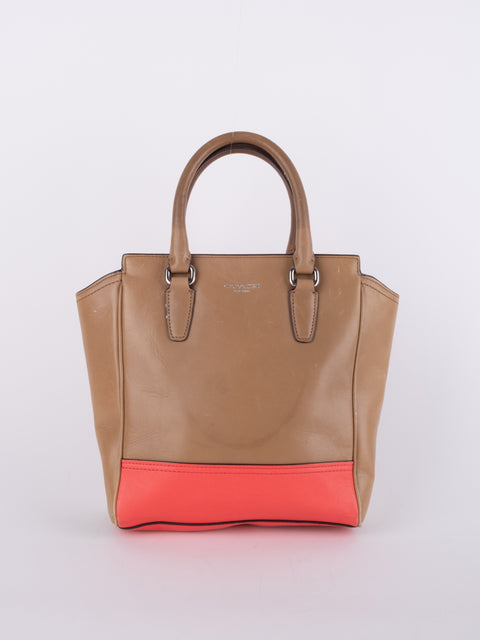 COACH Signature Leather Tote Bag
