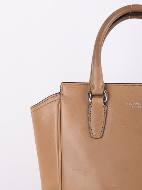 COACH Signature Leather Tote Bag