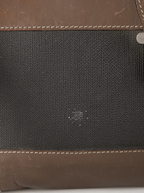 תיק קלאץ' צמיד מעור וקנבס DUNHILL