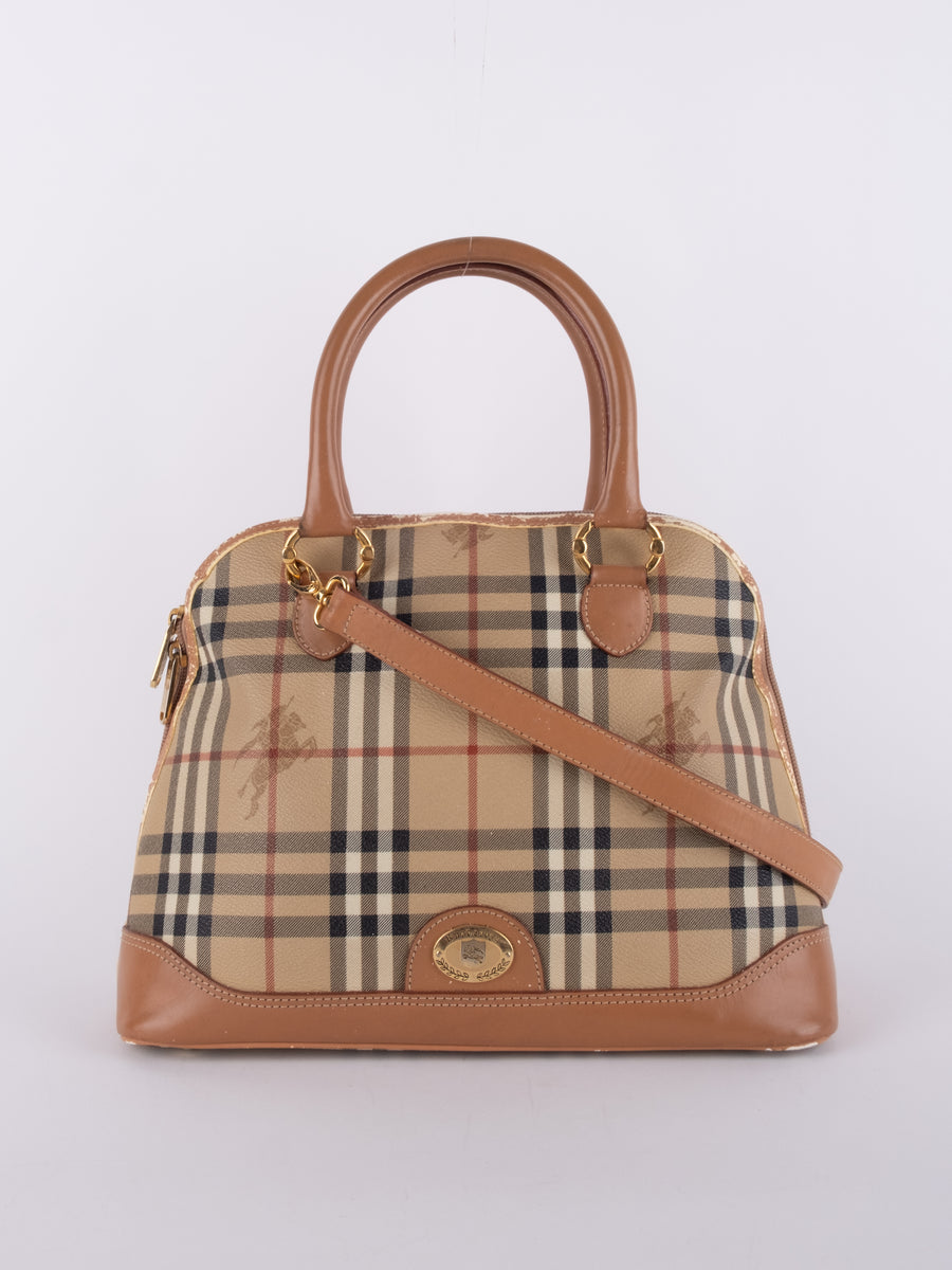 BURBERRY Vintage Nova Check Handbag