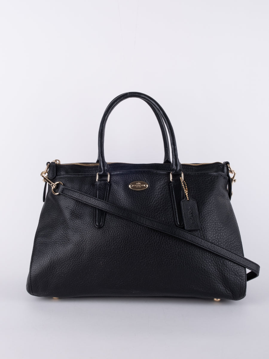 COACH Vintage Black Leather Handbag