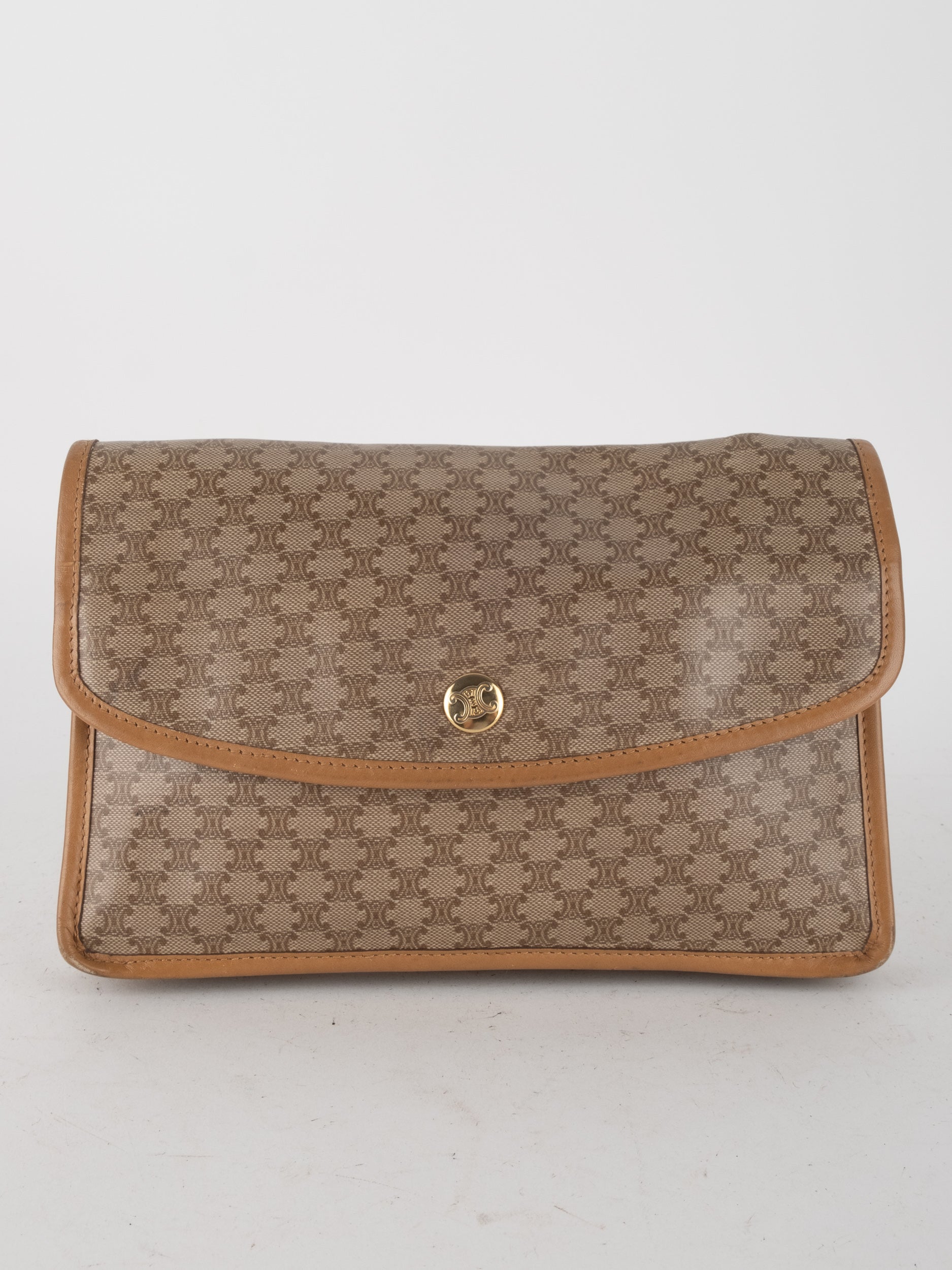 CELINE Macadam Monogram Vintage Clutch