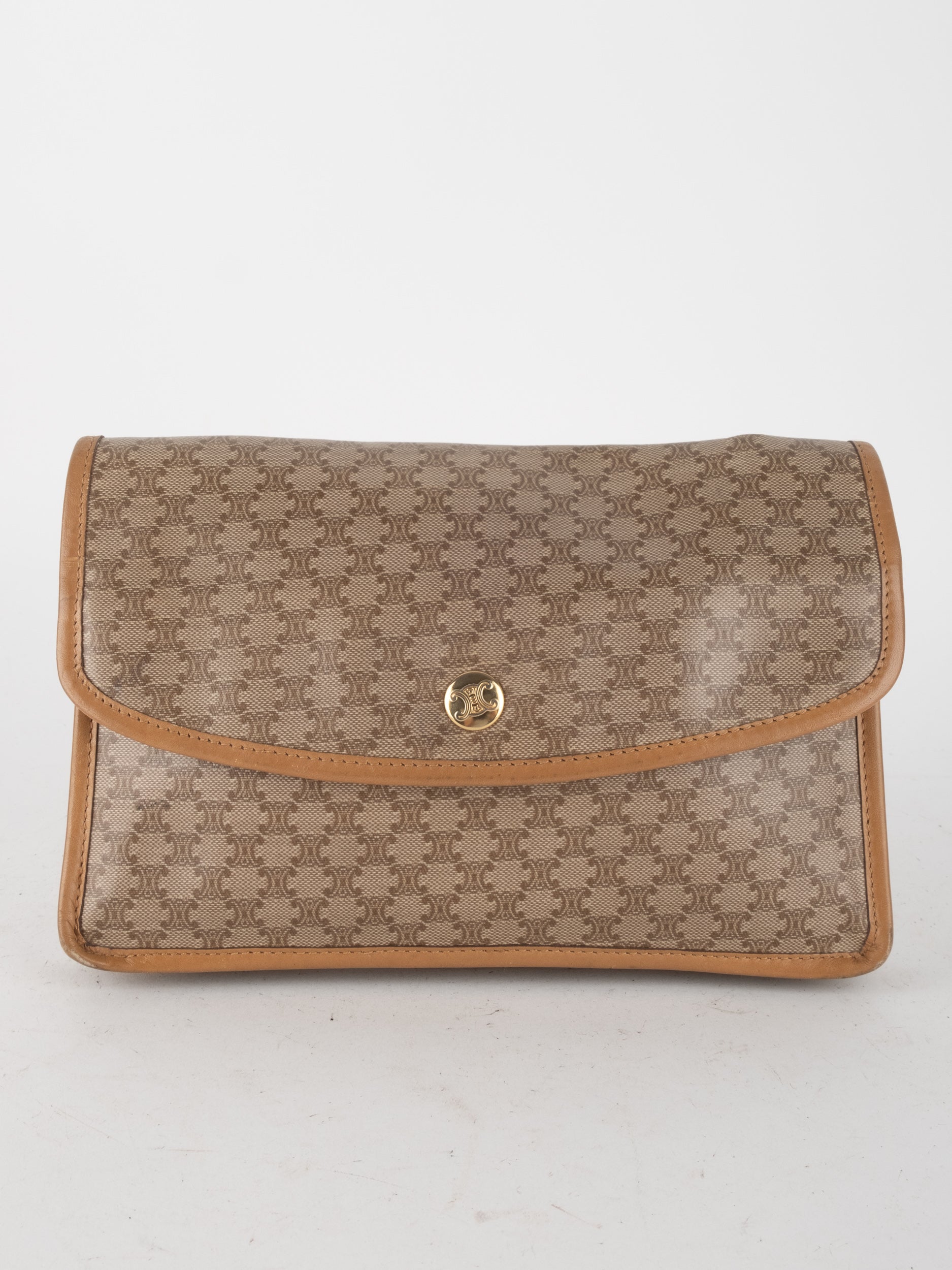 CELINE Macadam Monogram Vintage Clutch