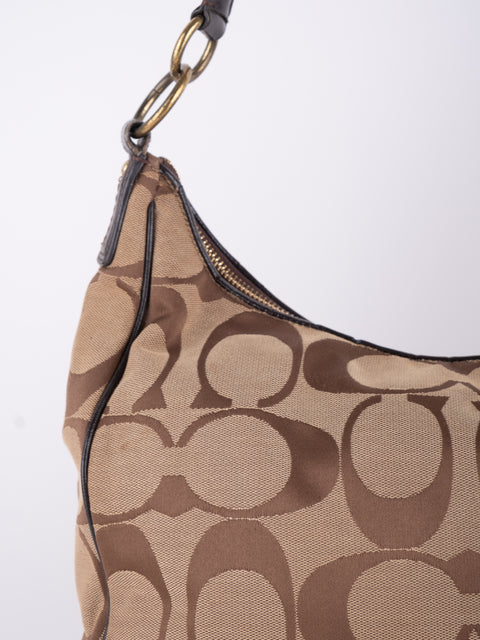 COACH Vintage Signature Hobo Shoulder Bag