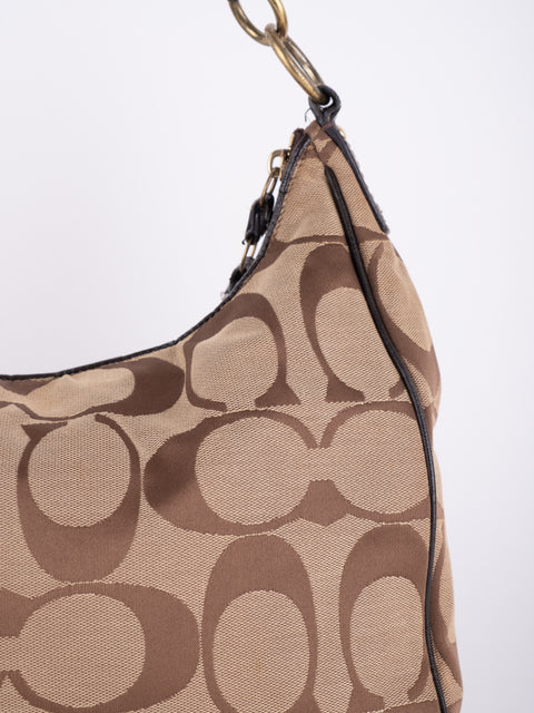 COACH Vintage Signature Hobo Shoulder Bag