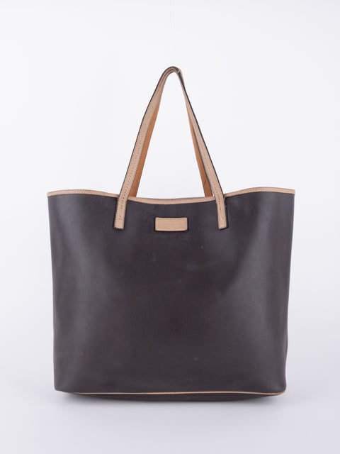 Coach Dark Brown Leather Tote Bag