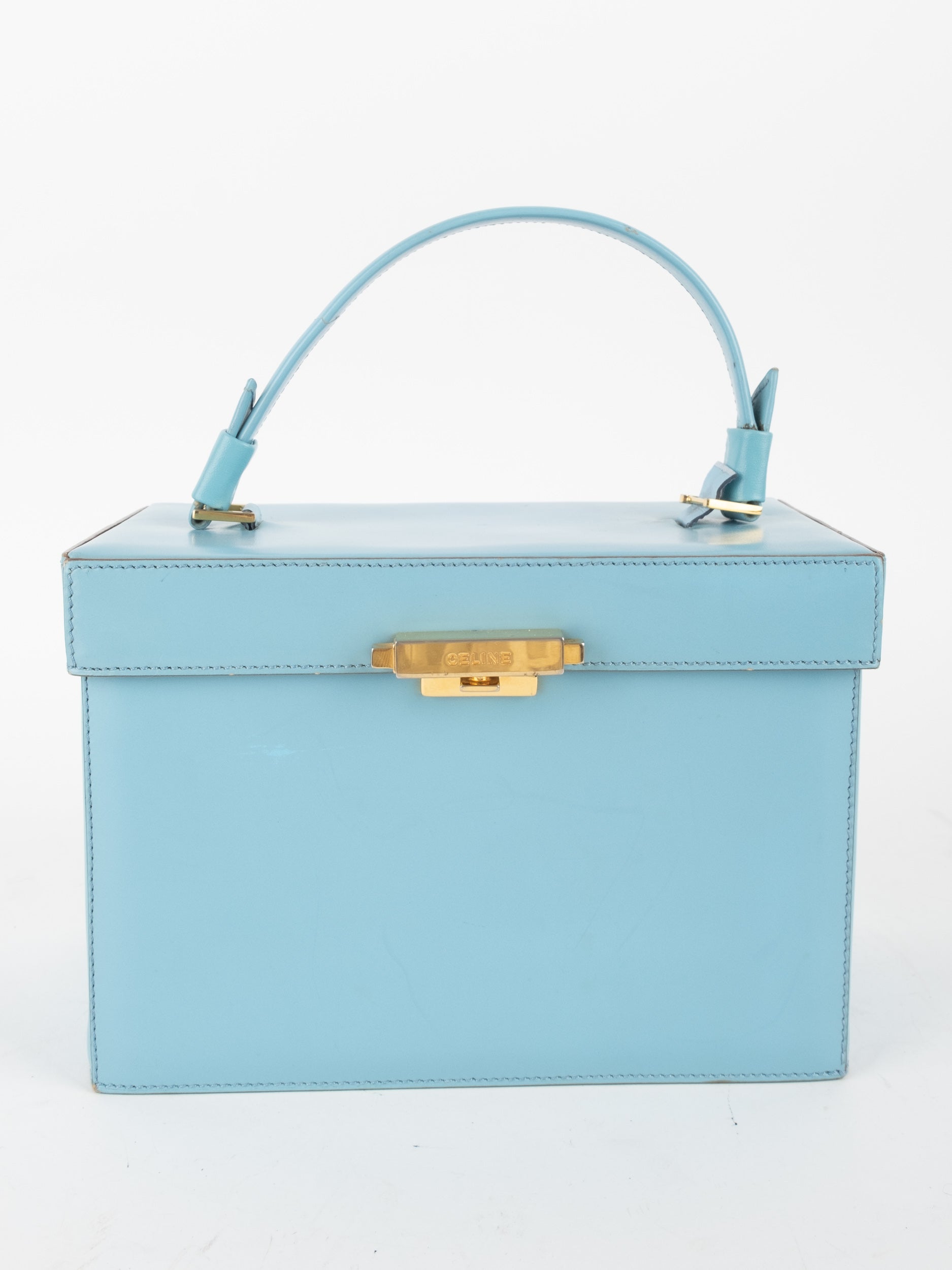 Celine Vintage Leather Vanity Case Bag נדיר במיוחד