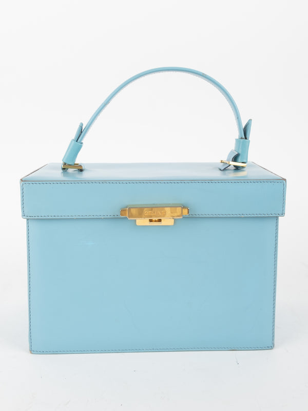 Celine Vintage Leather Vanity Case Bag נדיר במיוחד