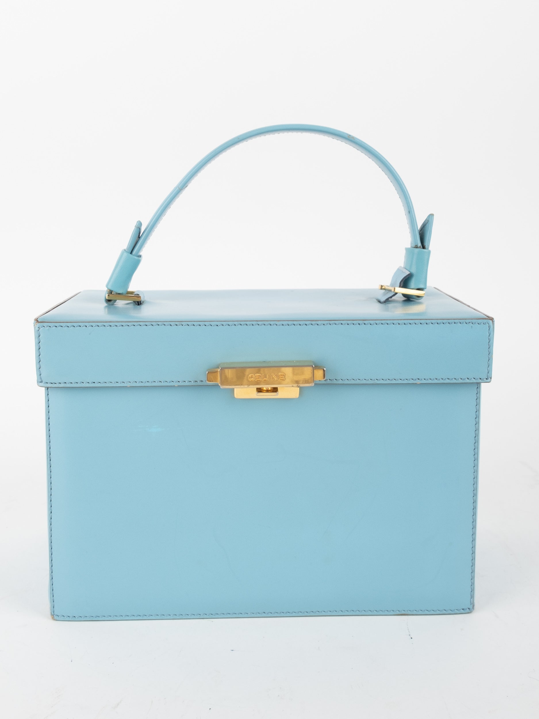 Celine Vintage Leather Vanity Case Bag נדיר במיוחד