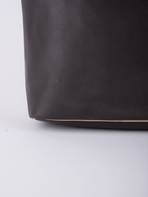 Coach Dark Brown Leather Tote Bag