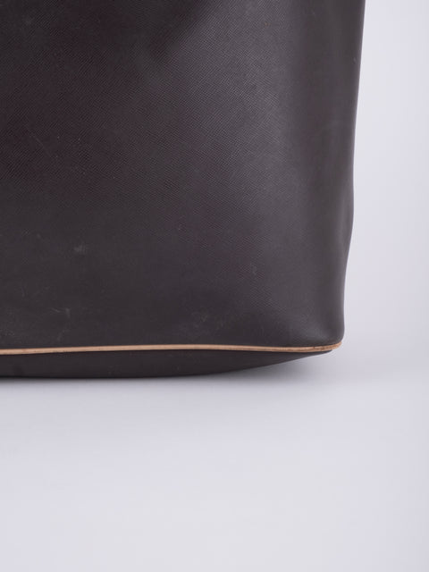 Coach Dark Brown Leather Tote Bag