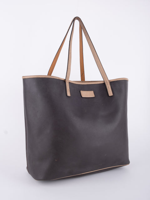 Coach Dark Brown Leather Tote Bag