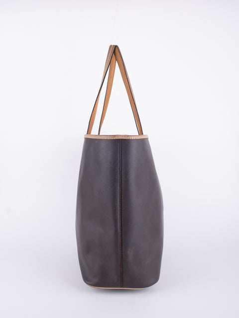 Coach Dark Brown Leather Tote Bag