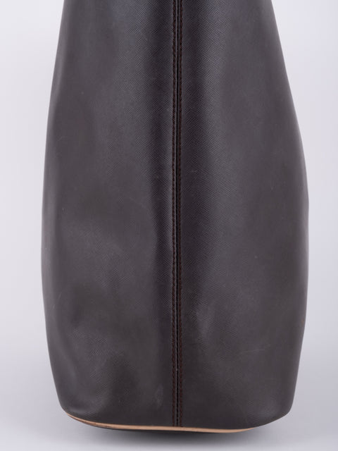 Coach Dark Brown Leather Tote Bag