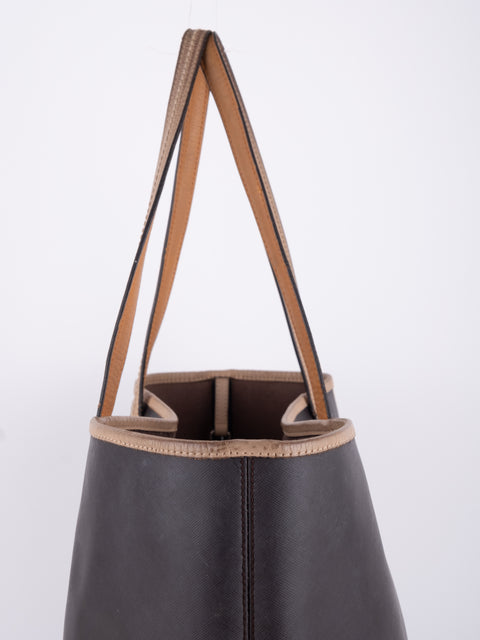 Coach Dark Brown Leather Tote Bag