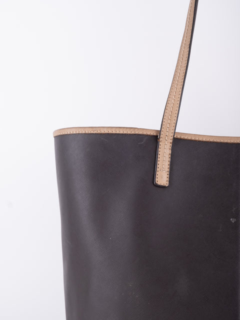 Coach Dark Brown Leather Tote Bag