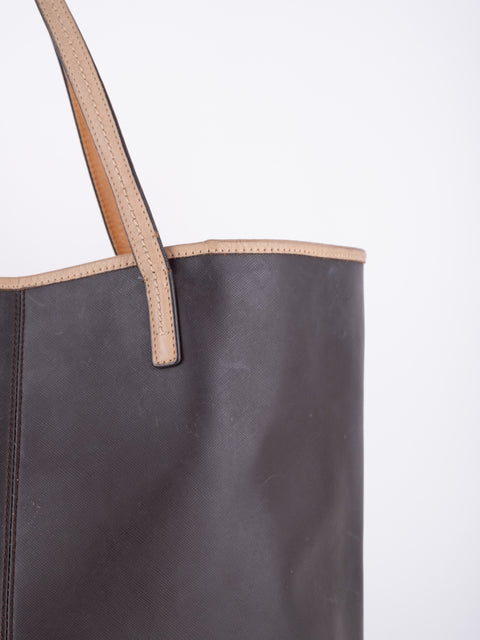 Coach Dark Brown Leather Tote Bag