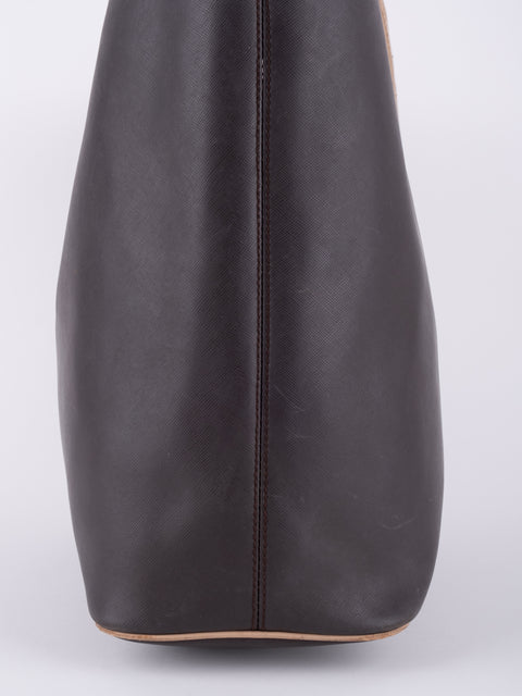Coach Dark Brown Leather Tote Bag