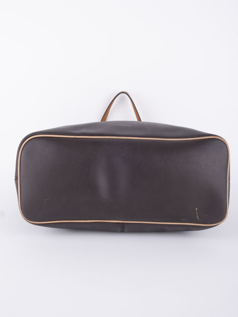 Coach Dark Brown Leather Tote Bag