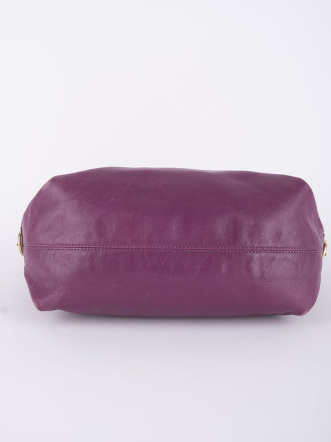 COACH Vintage Purple Leather Hobo Bag
