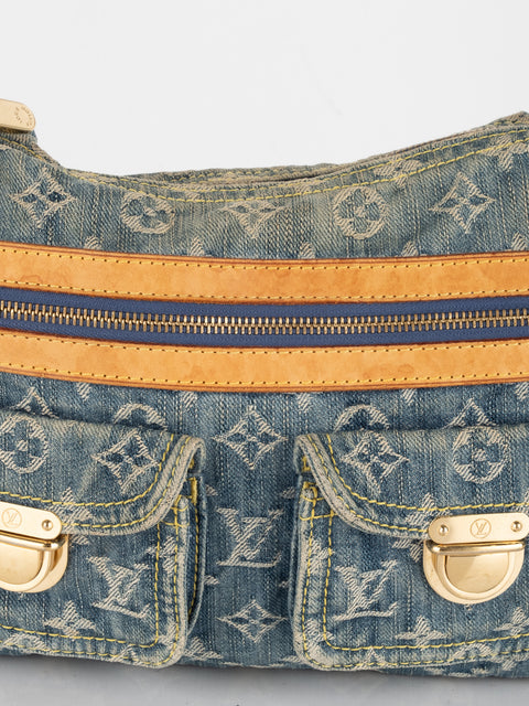 Monogram Denim Baggy - 2005 By Marc Jacobs Rare to find