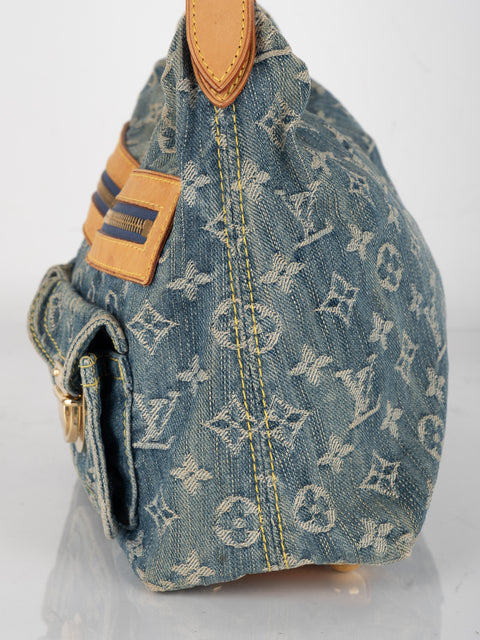 Monogram Denim Baggy - 2005 By Marc Jacobs Rare to find