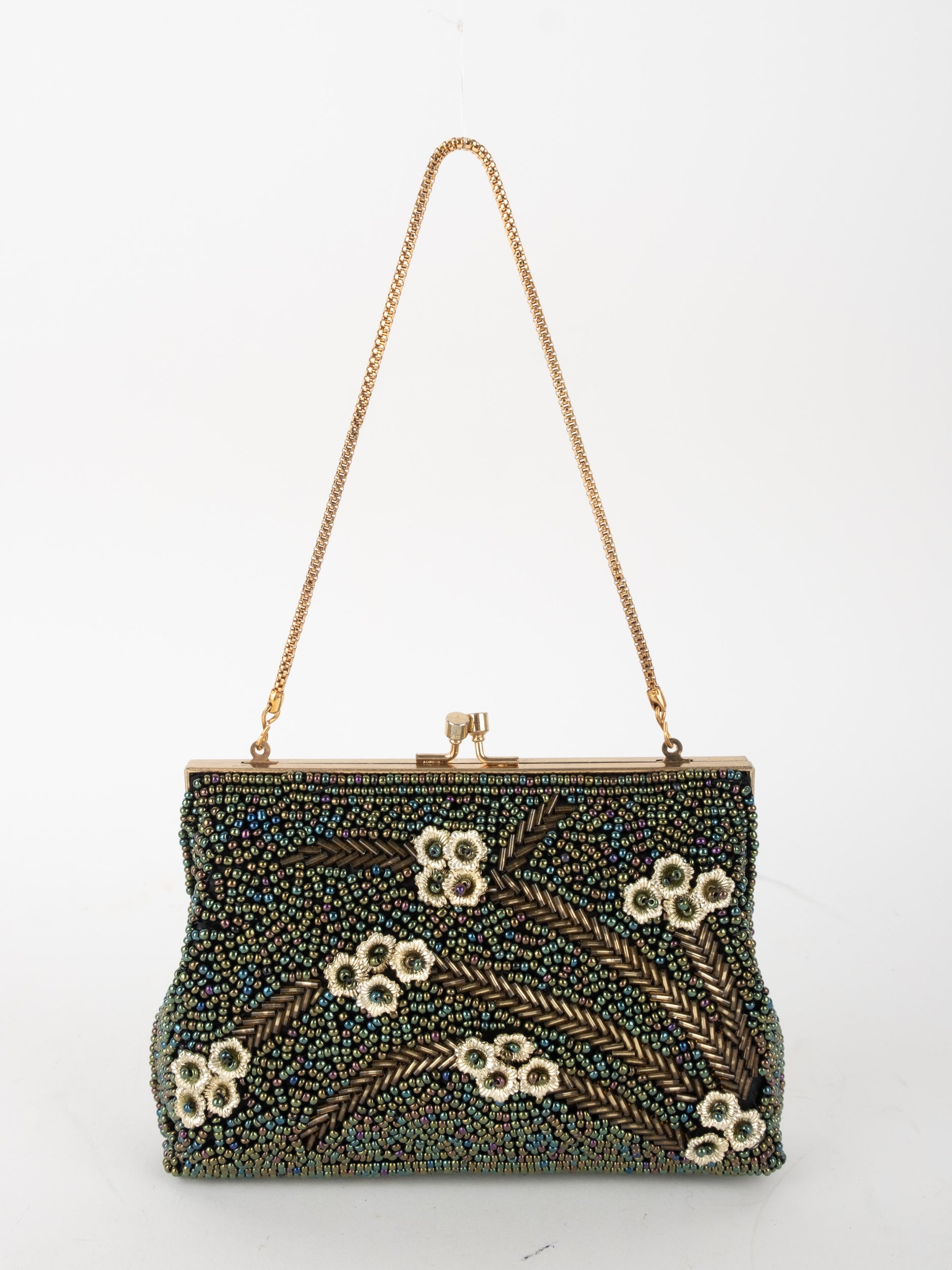 Vintage Beaded Evening Bag Inspired by Judith Leiber