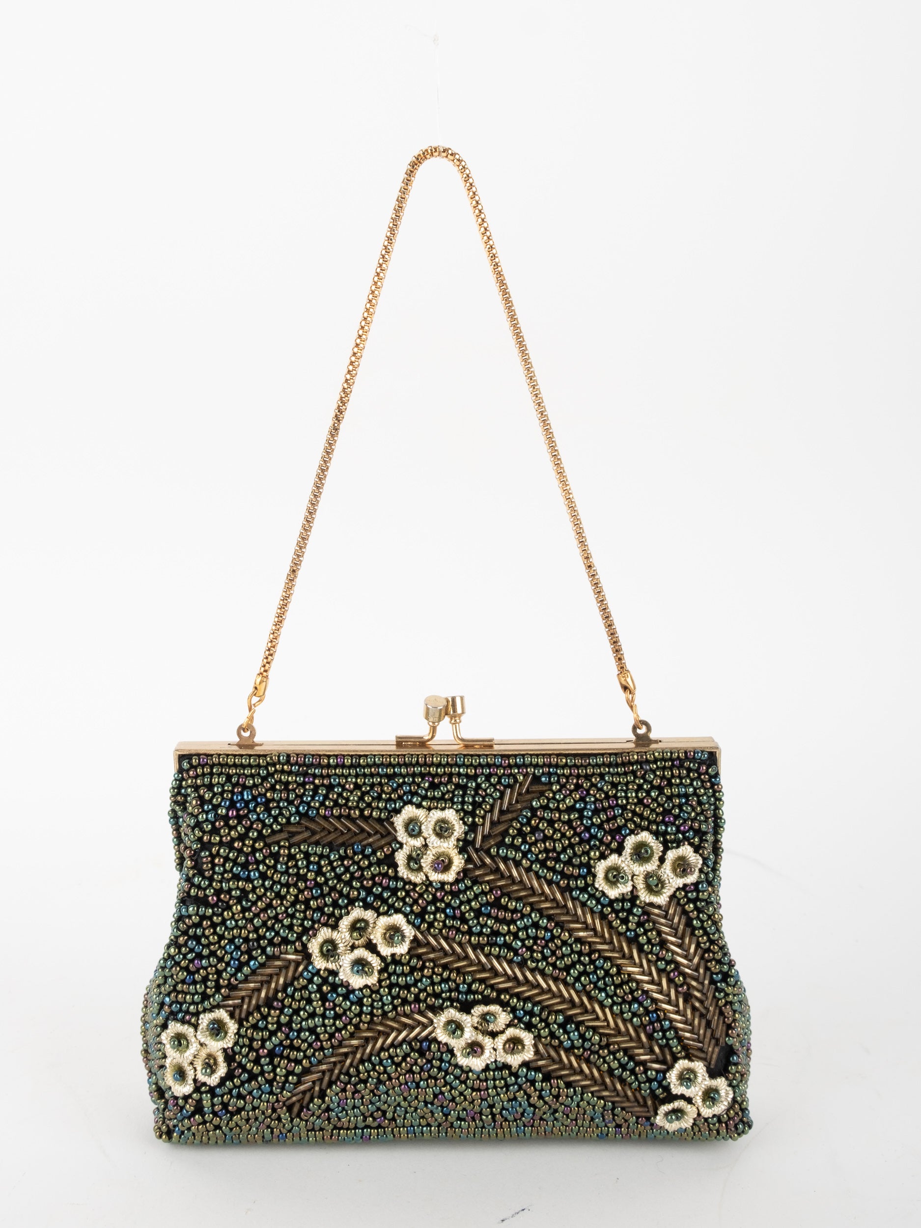 Vintage Beaded Evening Bag Inspired by Judith Leiber