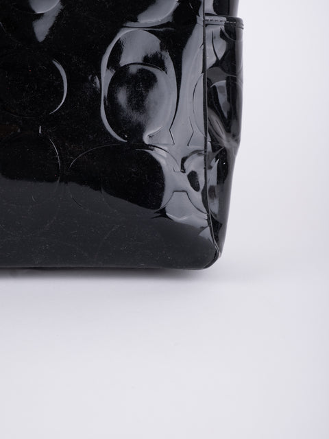 Coach Black Patent Leather Shoulder Bag