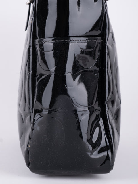 Coach Black Patent Leather Shoulder Bag