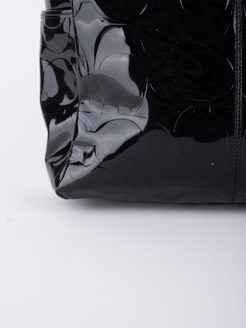 Coach Black Patent Leather Shoulder Bag