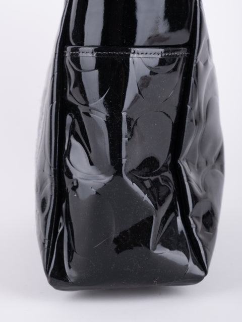 Coach Black Patent Leather Shoulder Bag