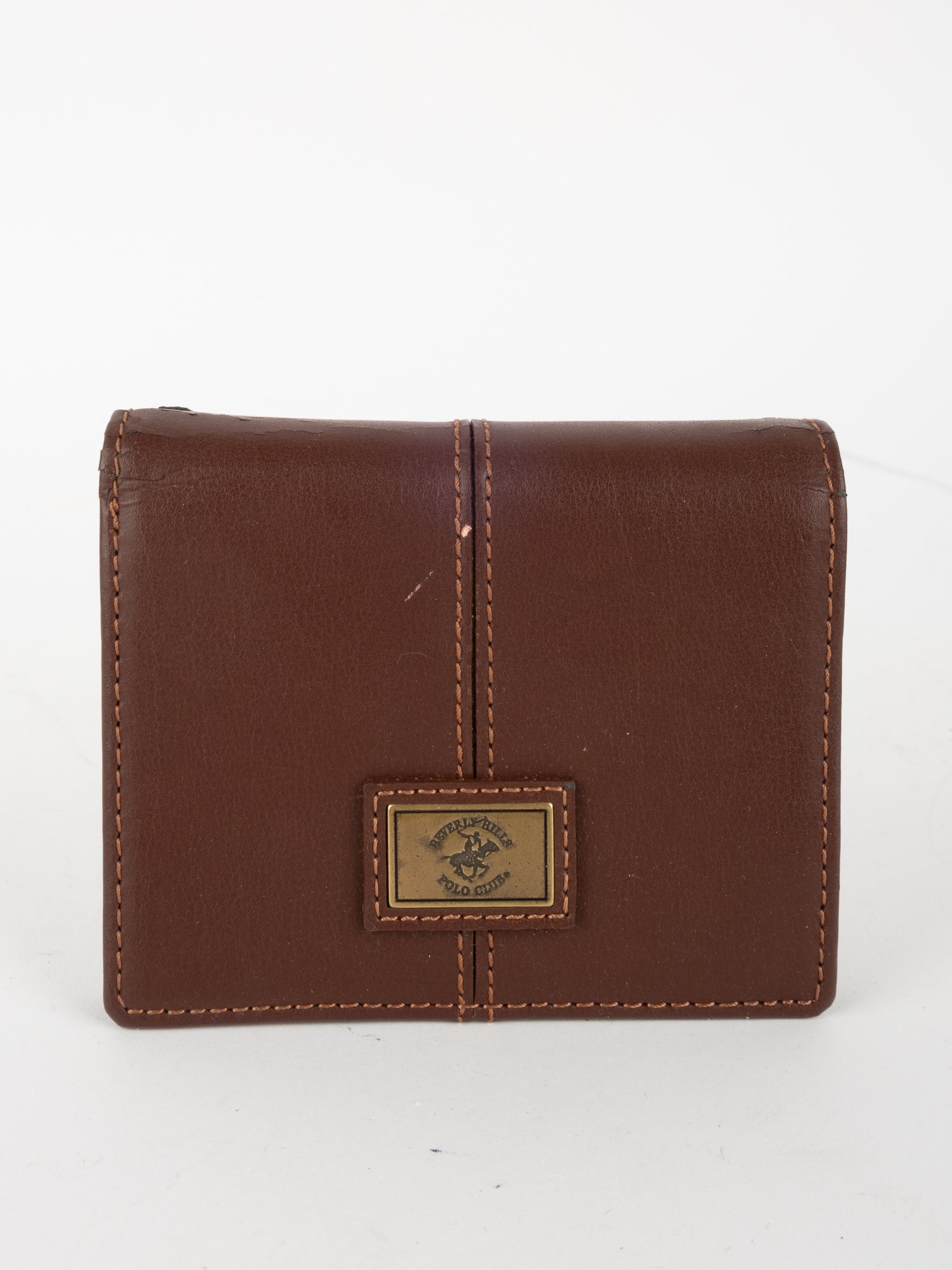 Polo Club Leather Wallet Brown Classic Compact