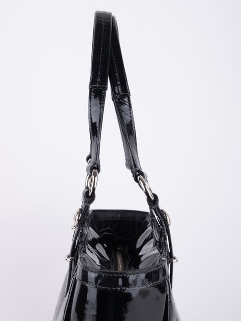 Coach Black Patent Leather Shoulder Bag