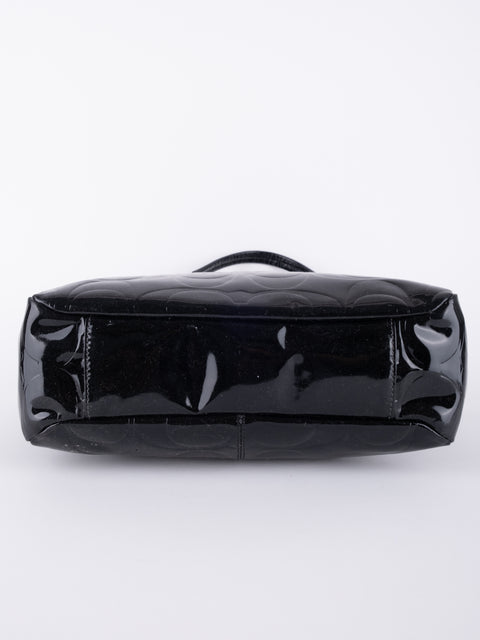 Coach Black Patent Leather Shoulder Bag