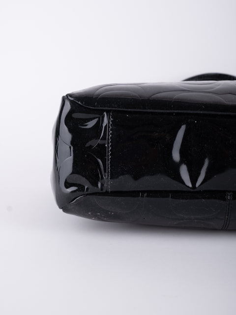 Coach Black Patent Leather Shoulder Bag