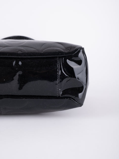 Coach Black Patent Leather Shoulder Bag