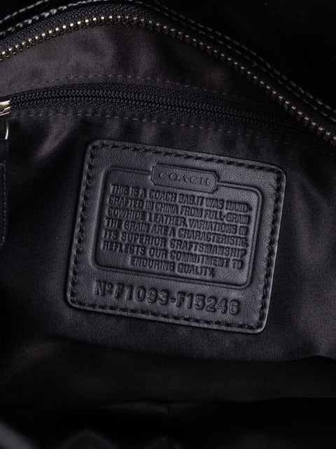 Coach Black Patent Leather Shoulder Bag