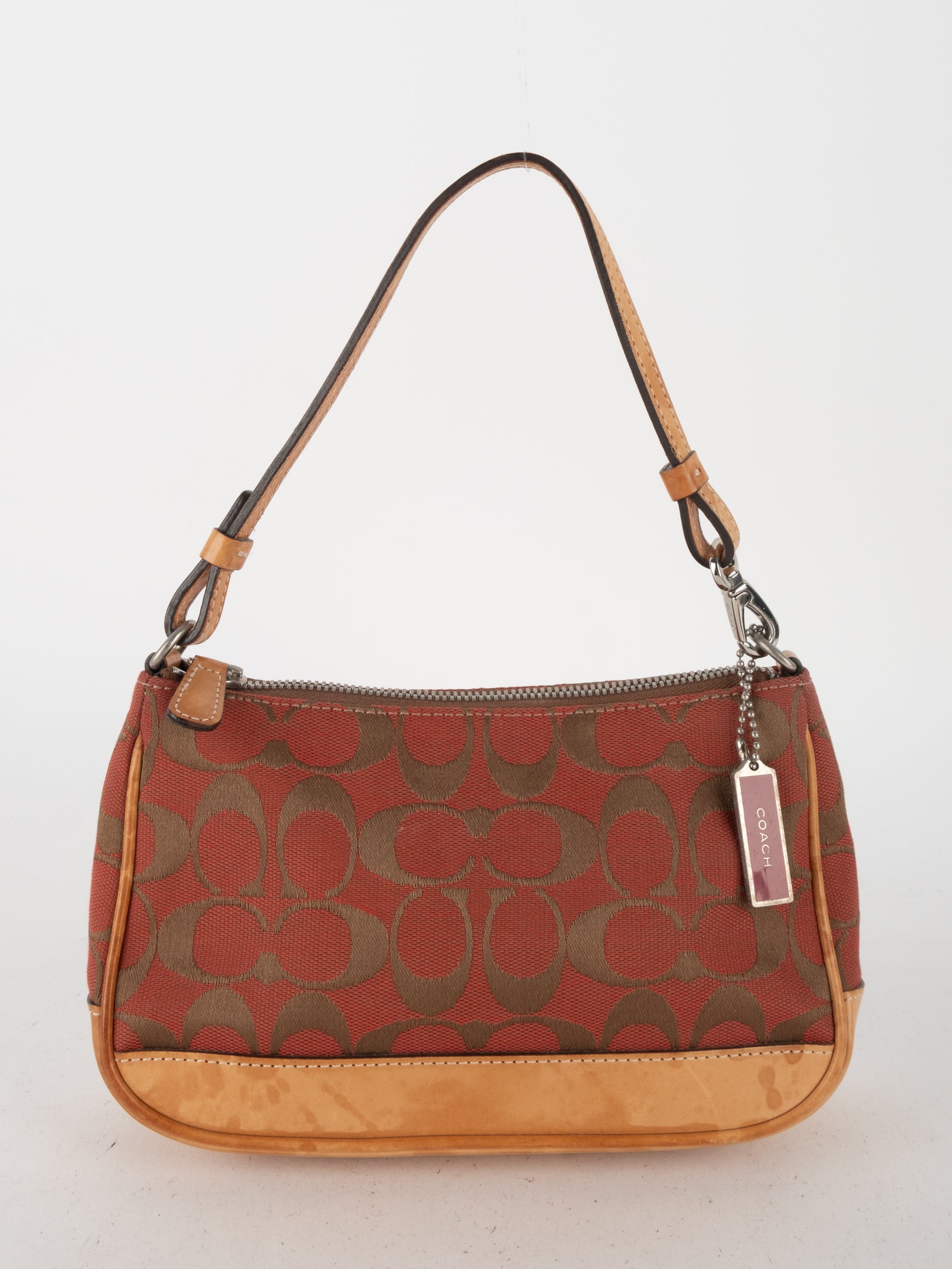 COACH Signature Monogram Shoulder Bag