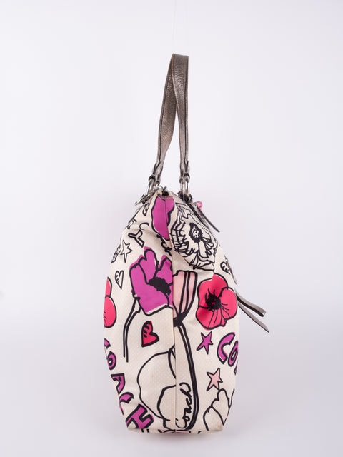 Coach Poppy Floral Tote Bag נדיר להשגה
