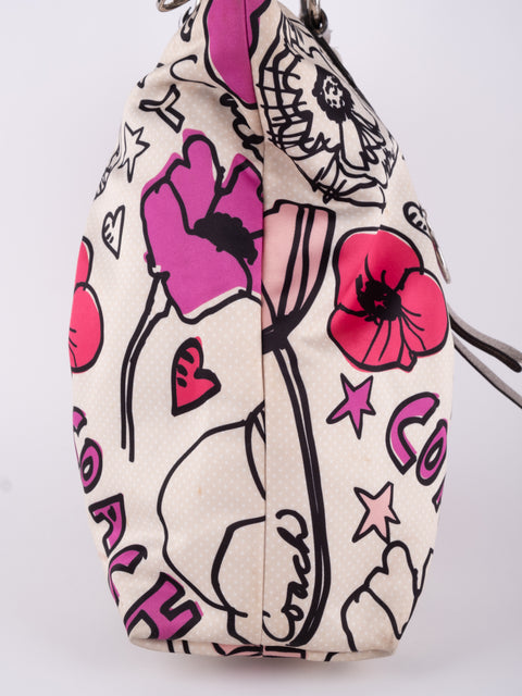 Coach Poppy Floral Tote Bag נדיר להשגה