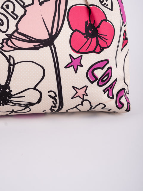 Coach Poppy Floral Tote Bag נדיר להשגה