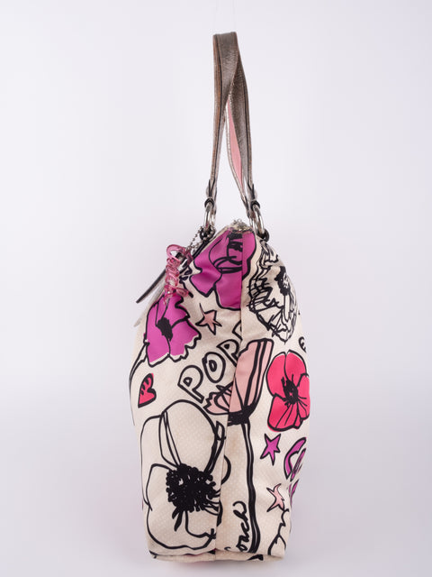 Coach Poppy Floral Tote Bag נדיר להשגה