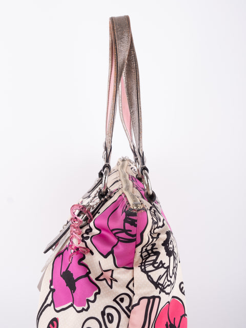 Coach Poppy Floral Tote Bag נדיר להשגה