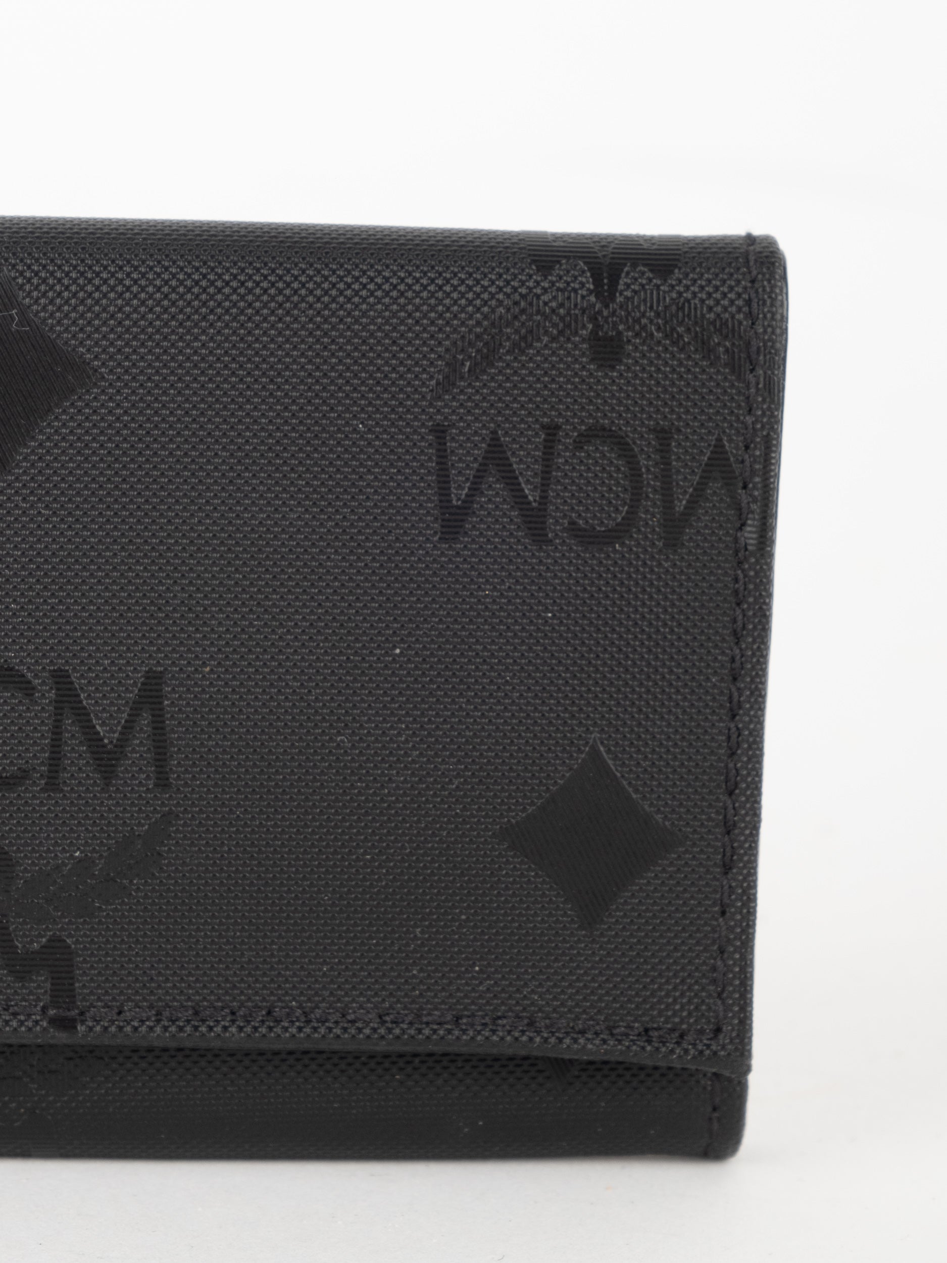 MCM Visetos Key Wallet Black Compact