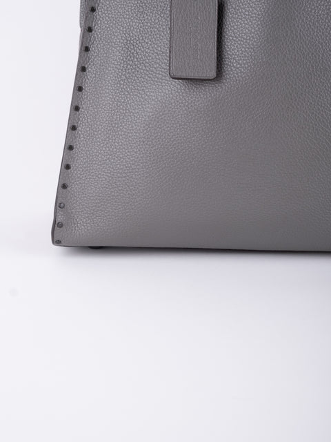 Coach Grey Leather Tote Bag